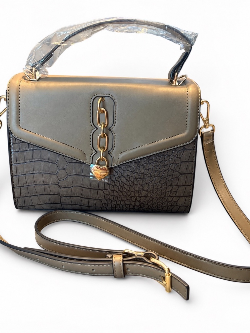 Chic Structured Top Handle & Crossbody Bag – Boutique Find - NEW